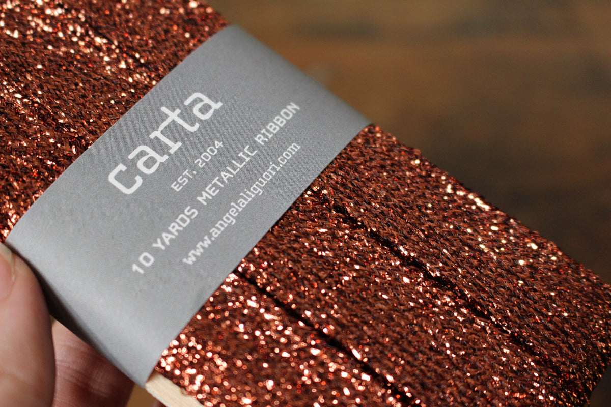 Studio Carta Metallic Braided Ribbon Paddle - Copper | Flywheel | Stationery | Tasmania