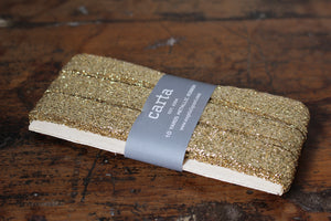 Studio Carta Metallic Braided Ribbon Paddle - Gold | Flywheel | Stationery | Tasmania
