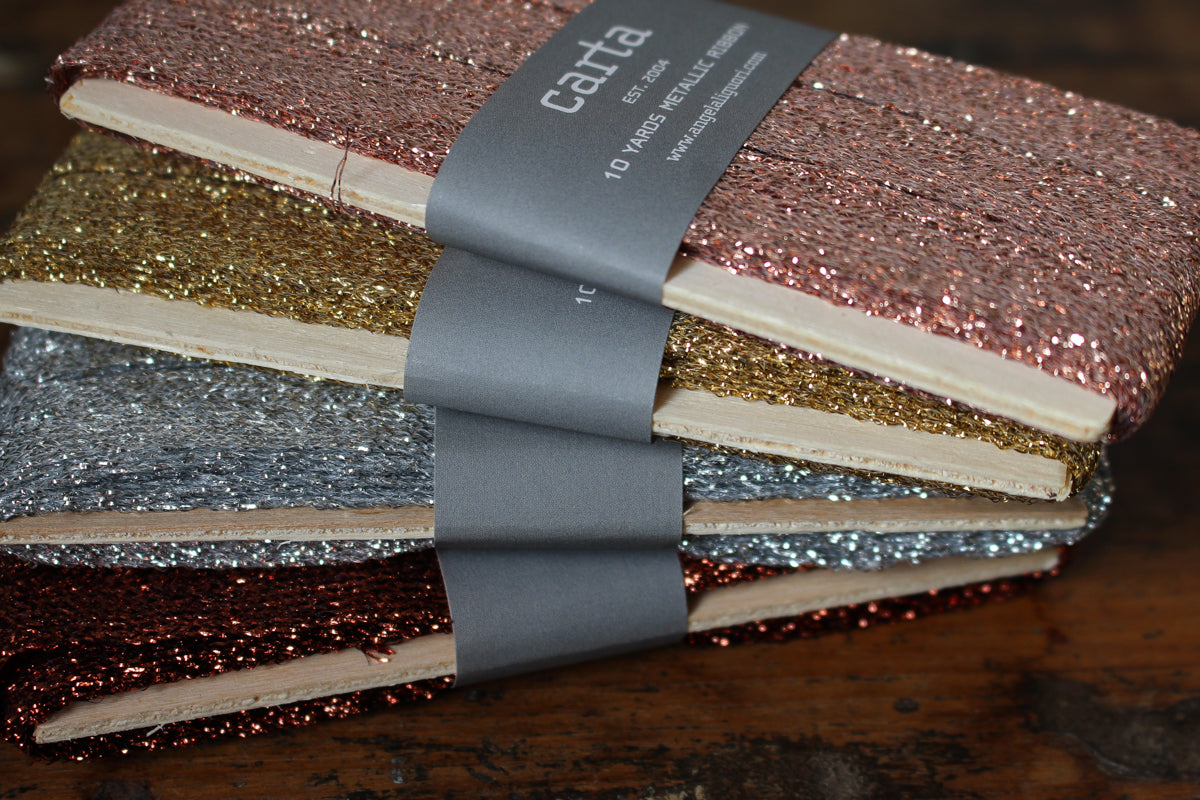 Studio Carta Metallic Braided Ribbon Paddle - Silver | Flywheel | Stationery | Tasmania