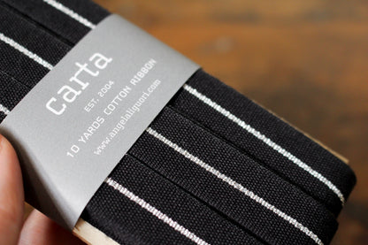 Studio Carta Metallic Line Ribbon Paddle - Black/Silver | Flywheel | Stationery | Tasmania