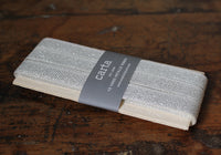 Studio Carta Metallic Loose Weave Ribbon Paddle - Natural/Silver | Flywheel | Stationery | Tasmania