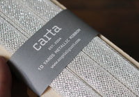 Studio Carta Metallic Loose Weave Ribbon Paddle - Natural/Silver | Flywheel | Stationery | Tasmania