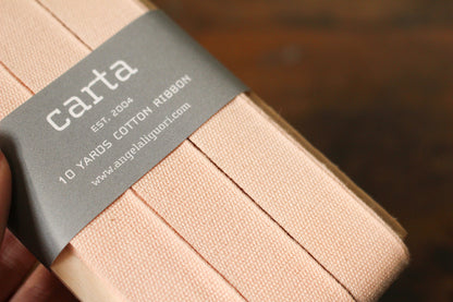 Studio Carta Tight Weave Cotton Ribbon Paddle - Blush | Flywheel | Stationery | Tasmania