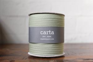 Studio Carta Tight Weave Cotton Ribbon Large Spool - Sage