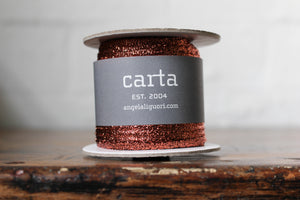 Studio Carta Metallic Braided Ribbon Large Spool - Copper | Flywheel | Stationery | Tasmania