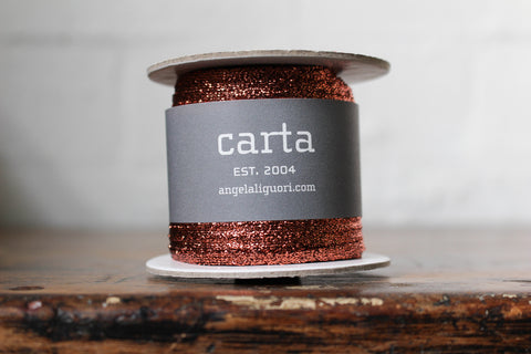 Studio Carta Metallic Braided Ribbon Large Spool - Copper