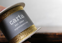 Studio Carta Metallic Braided Ribbon Large Spool - Gold
