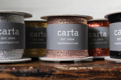 Studio Carta Metallic Braided Ribbon Large Spool - Copper | Flywheel | Stationery | Tasmania