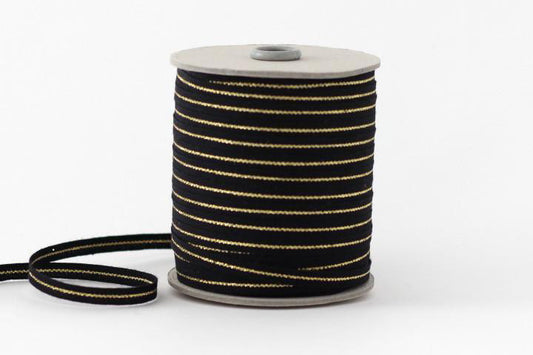 Studio Carta Metallic Line Ribbon Large Spool - Black/Gold | Flywheel | Stationery | Tasmania