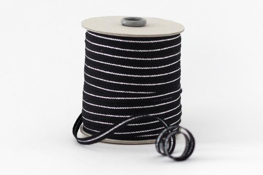 Studio Carta Metallic Line Ribbon Large Spool - Black/Silver | Flywheel | Stationery | Tasmania
