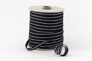 Studio Carta Metallic Line Ribbon Large Spool - Black/Silver