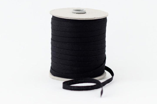 Studio Carta Tight Weave Cotton Ribbon Large Spool - Black | Flywheel | Stationery | Tasmania