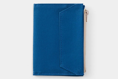 Traveler's Factory Passport Paper Cloth Zipper Case - Blue | Flywheel | Stationery | Tasmania