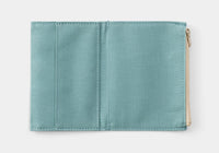 Traveler's Factory Passport Paper Cloth Zipper Case - Sky Blue