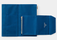 Traveler's Factory Passport Paper Cloth Zipper Case - Blue