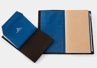 Traveler's Factory Passport Paper Cloth Zipper Case - Blue