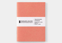 Traveler's Factory Passport Notebook Refill - Kraft Pink
