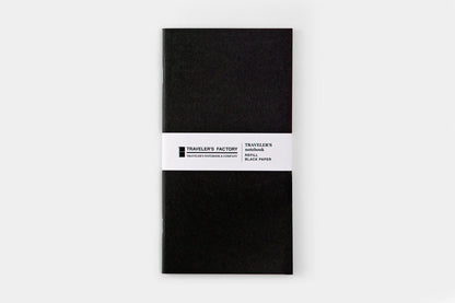Traveler's Factory Regular Notebook Refill - Black Paper | Flywheel | Stationery | Tasmania