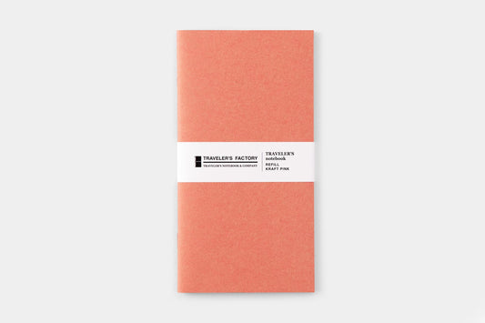 Traveler's Factory Regular Notebook Refill - Kraft Pink | Flywheel | Stationery | Tasmania