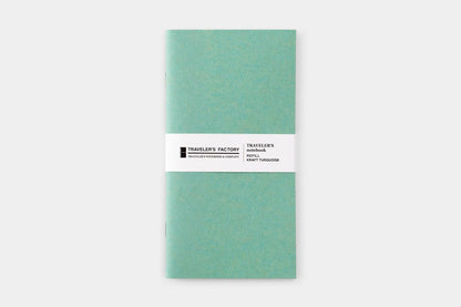 Traveler's Factory Regular Notebook Refill - Kraft Turquoise | Flywheel | Stationery | Tasmania