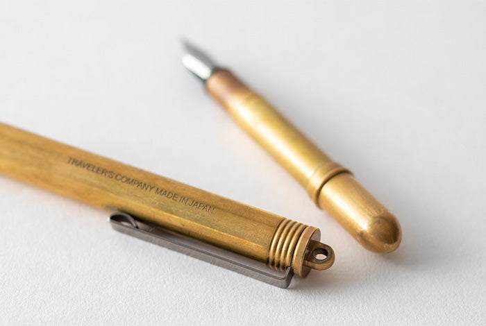 Traveler's Company Brass Fountain Pen | Flywheel | Stationery | Tasmania