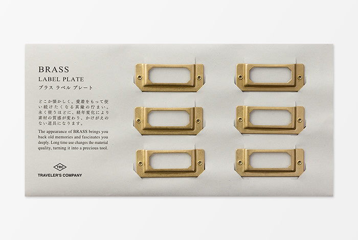 Traveler's Company Brass Label Plates