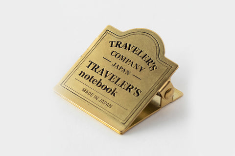 Traveler's Company Brass Clip - Logo | Flywheel | Stationery | Tasmania