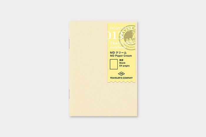 Traveler's Company Passport Notebook Refill - 013 Paper Cream | Flywheel | Stationery | Tasmania