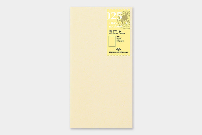 Traveler's Company Regular Notebook Refill - 025 Paper Cream