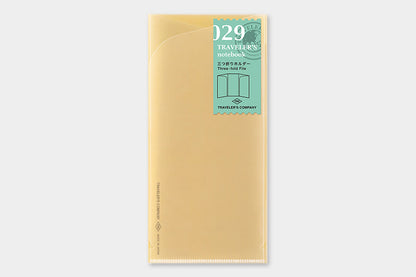 Traveler's Company Regular Notebook Refill - 029 Three-fold File | Flywheel | Stationery | Tasmania