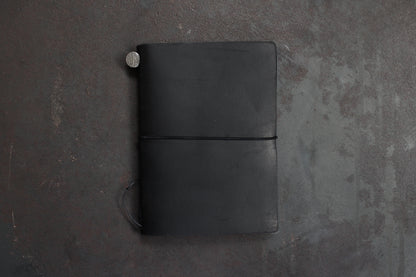 Traveler's Company Leather Notebook - Passport - Black | Flywheel | Stationery | Tasmania