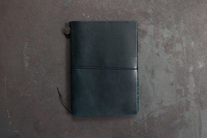 Traveler's Company Leather Notebook - Passport - Blue | Flywheel | Stationery | Tasmania
