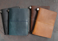 Traveler's Company Leather Notebook - Passport - Black