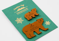 Traveler's Factory Leather Tag - Bear