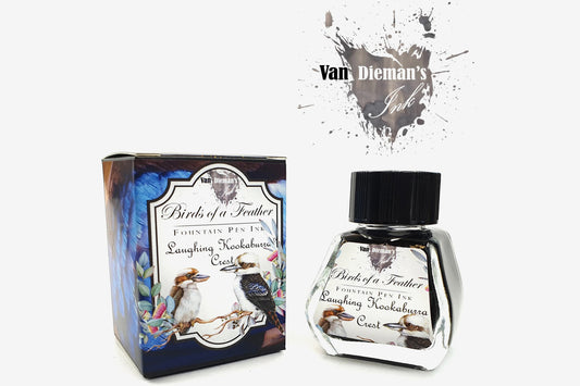 Van Dieman's Ink Fountain Pen Ink - Laughing Kookaburra Crest | Flywheel | Stationery | Tasmania