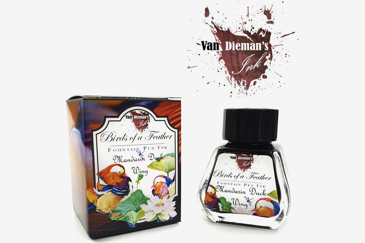Van Dieman's Ink Fountain Pen Ink - Mandarin Duck Wing – Flywheel