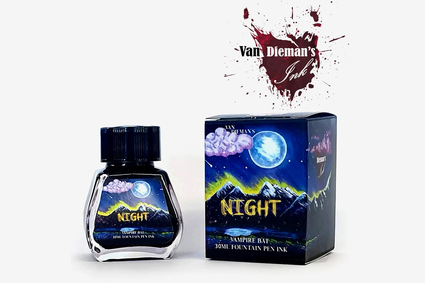 Van Dieman's Ink Fountain Pen Ink - Vampire Bat | Flywheel | Stationery | Tasmania
