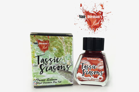 Van Dieman's Ink Fountain Pen Ink - Tassie Salmon