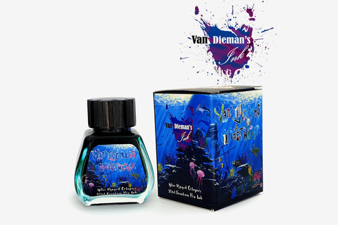 Van Dieman's Ink Fountain Pen Ink - Blue Ringed Octopus