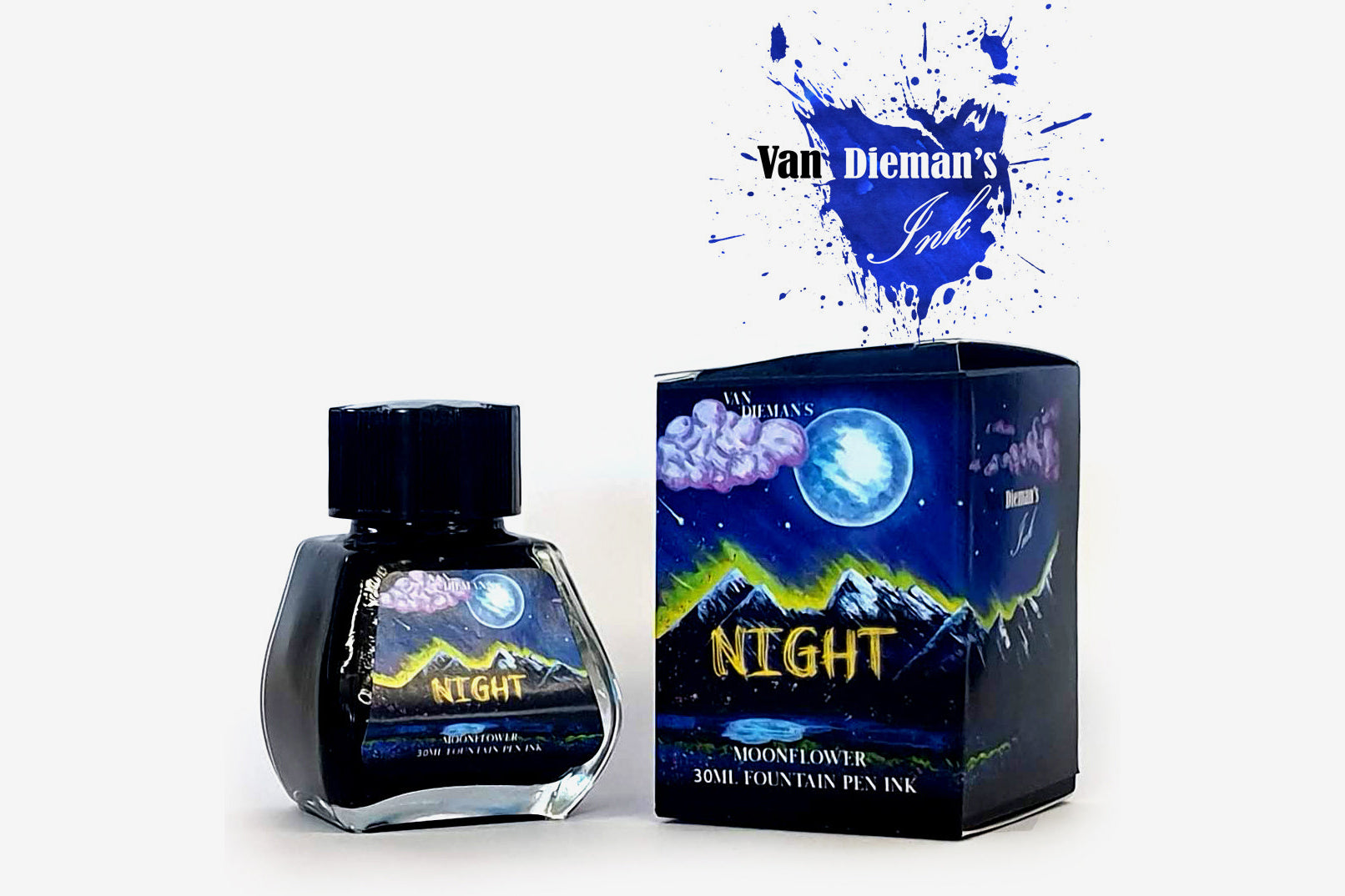 Moon Flower Ink Van Dieman's Ink Fountain Pen Ink - Moon Flower – Flywheel