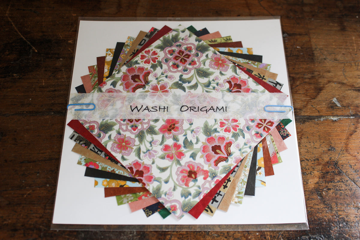 Washi Origami Pack - Plain/Yuzen Mix