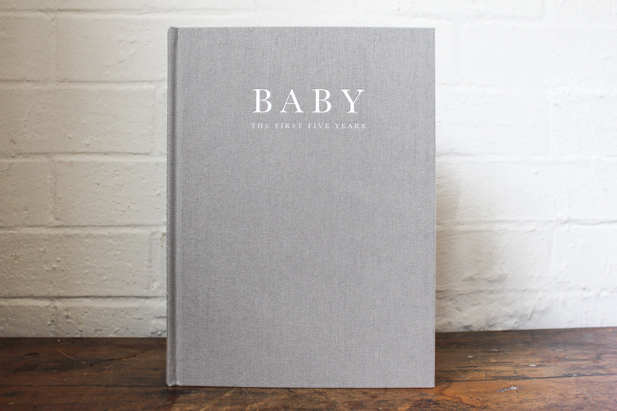 Write To Me Baby Journal - Grey