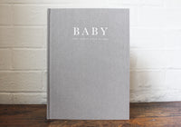 Write To Me Baby Journal - Grey | Flywheel | Stationery | Tasmania
