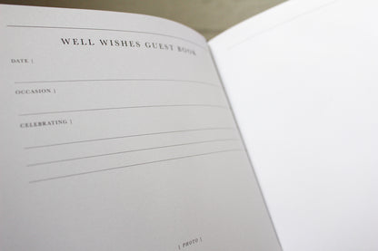 Write To Me Well Wishes Guest Book - Grey Boxed | Flywheel | Stationery | Tasmania