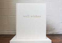 Write To Me Well Wishes Guest Book - White Boxed